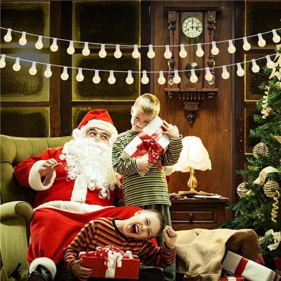 25Ft LED Outdoor String Lights,Connectable Bright LED Patio Lights String - Picture 5 of 7